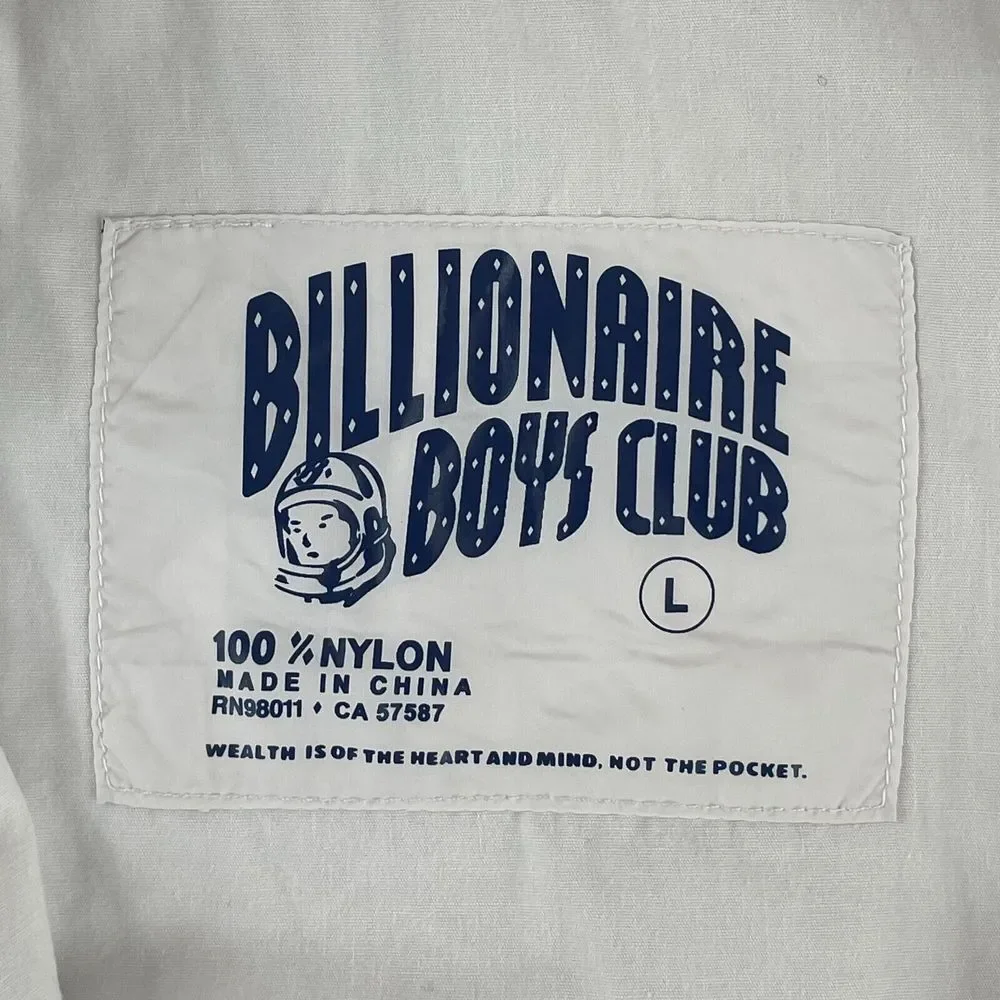 Billionaire Boys Club Men Blast Jacket‎ Men Large White Pullover Zip Pockets